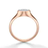 Pierścionek z owalnym diamentem różowe złoto SBPZ_074